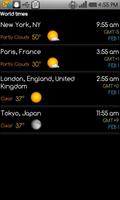 World clock & weather