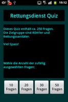 Rettungsdienst Quiz