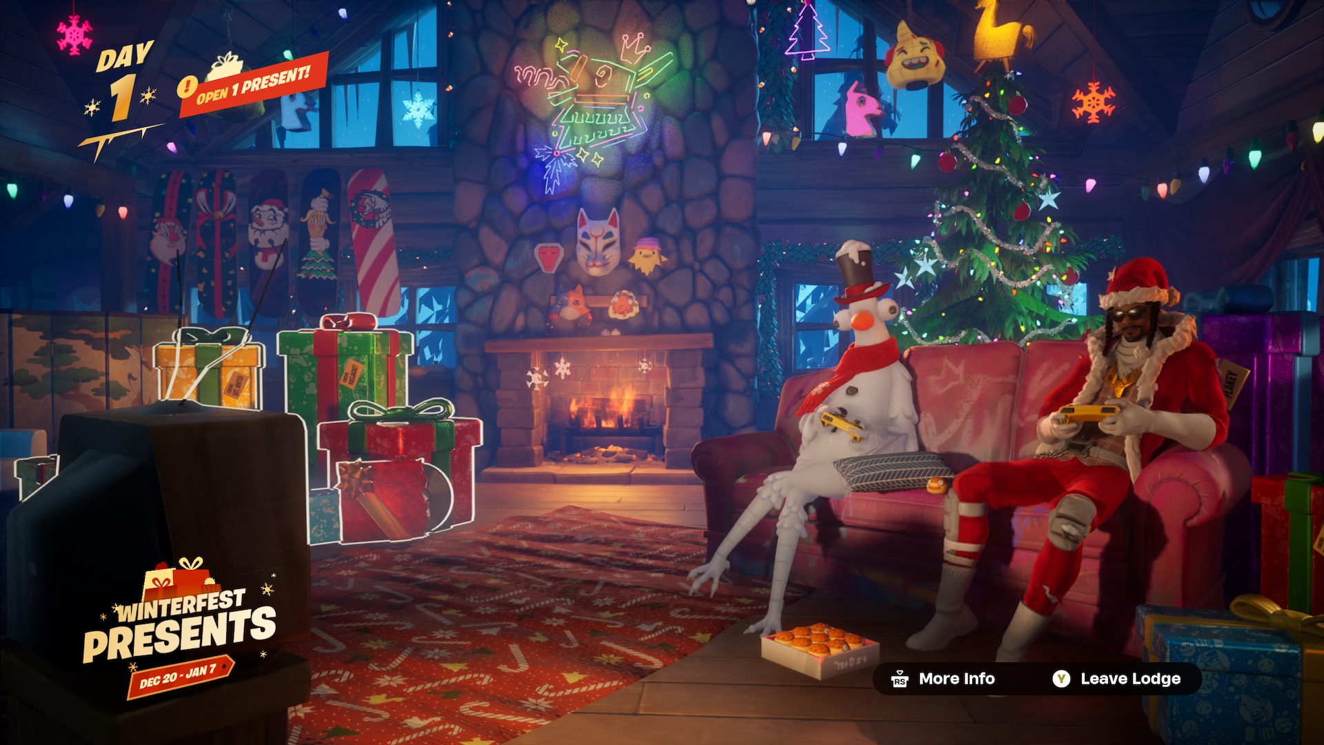 Todos os presentes do Fortnite Winterfest 2024 e o que há dentro deles