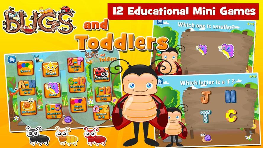 Toddler Games Age 2: Bugs