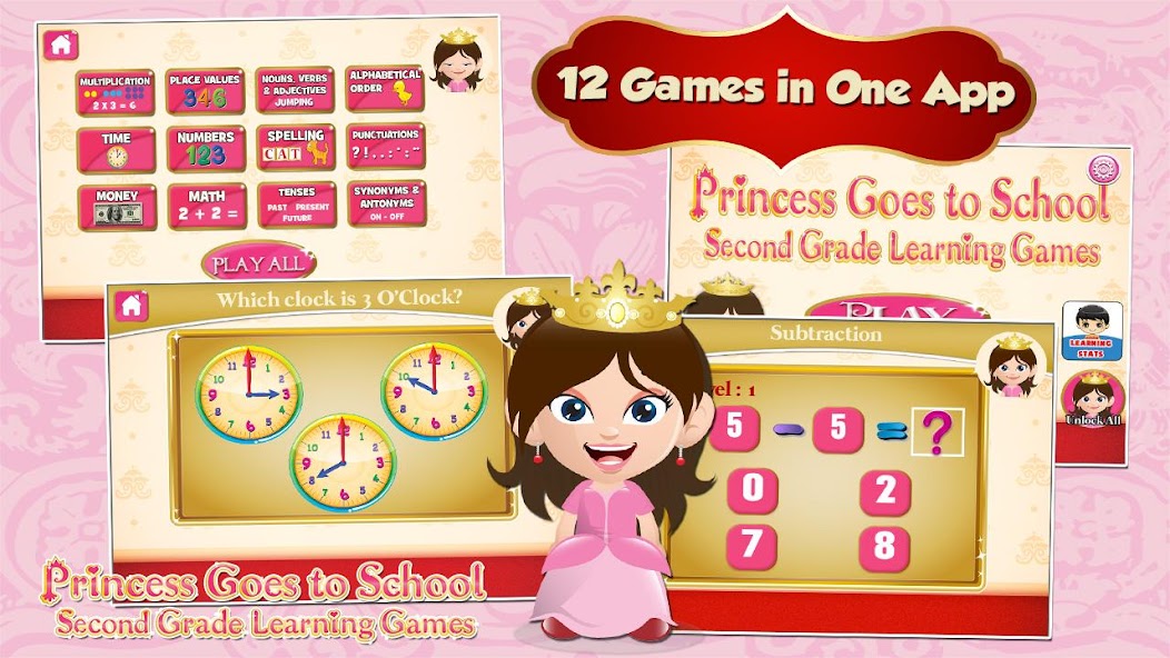 Princess Second Grade Games