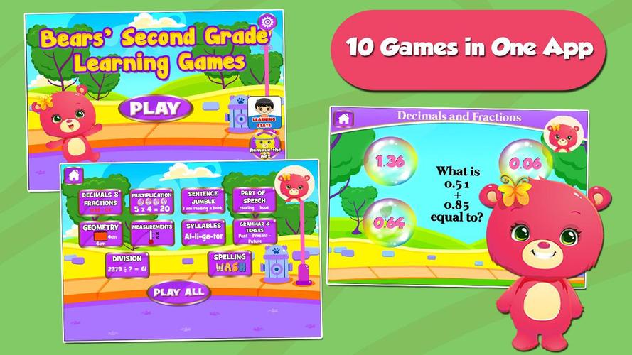 Baby Bear Grade 3 Games