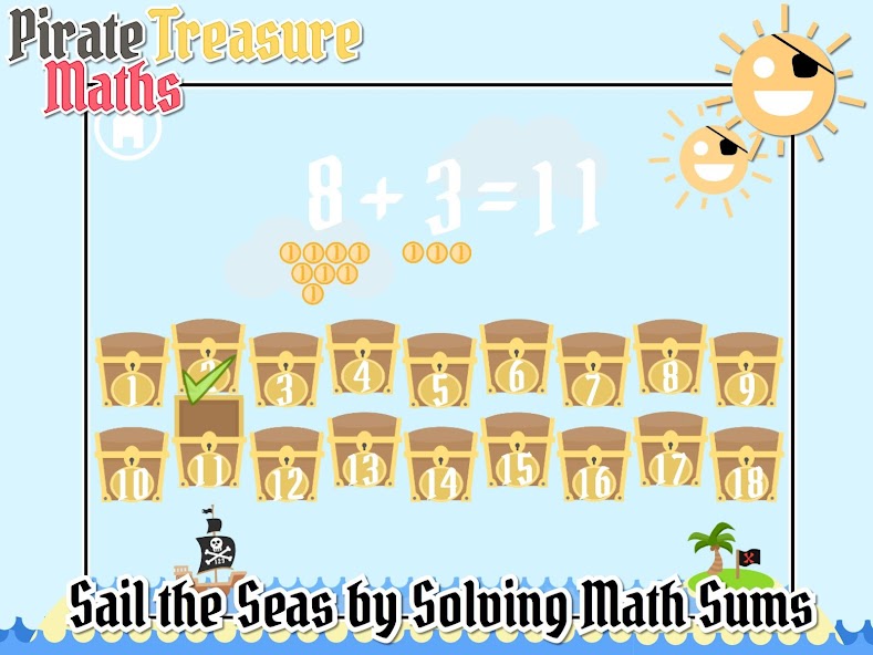 Pirate Treasure Maths-Addition