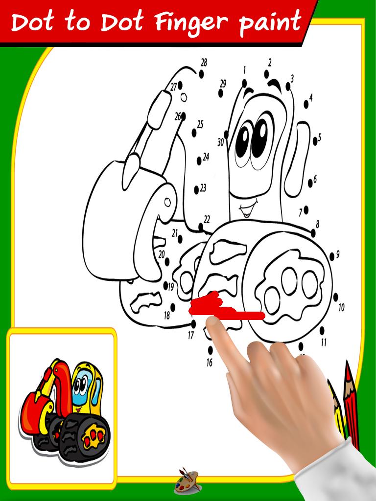 Dot to Dot Finger Paint Kids