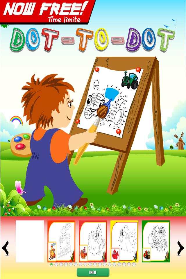 Dot to Dot Finger Paint Kids