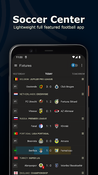 Live Soccer Scores Center