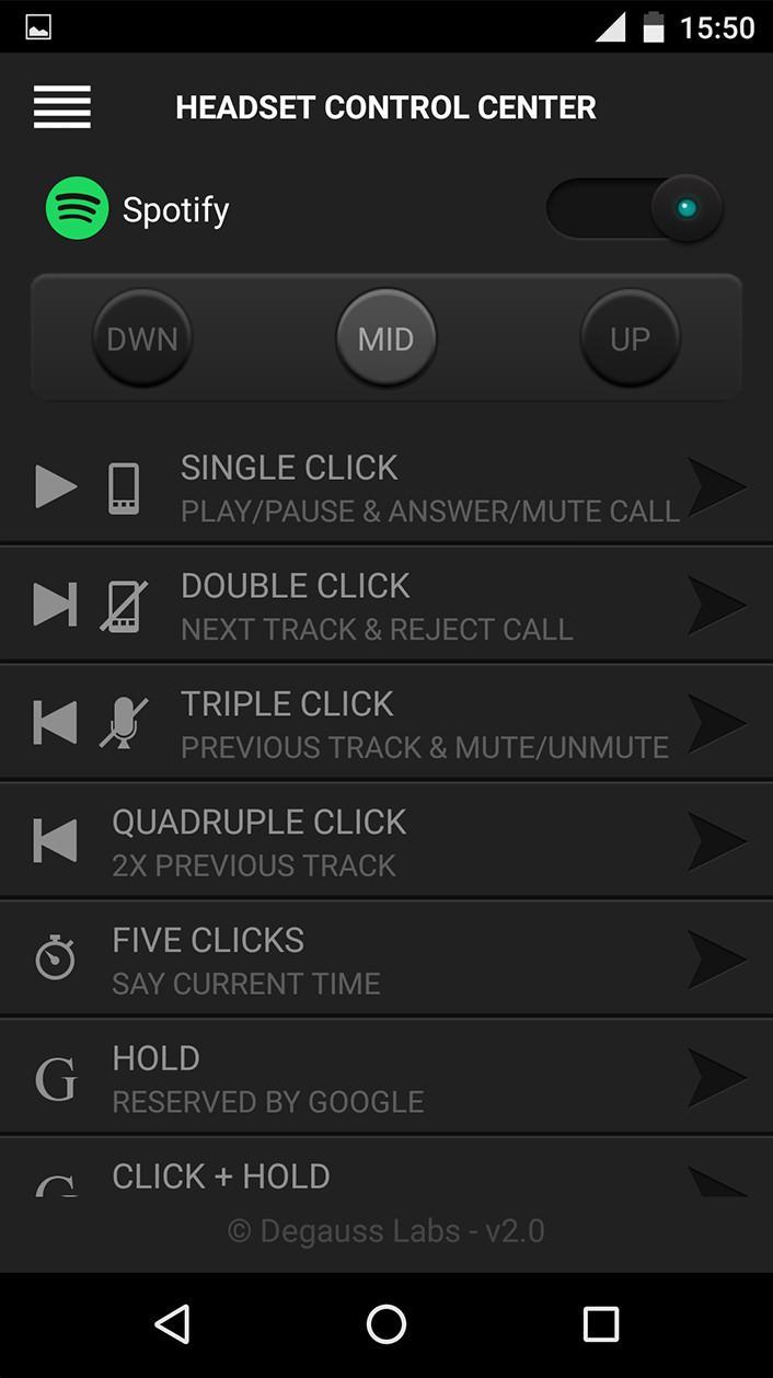 Headset Control Center