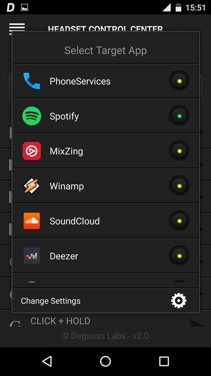 Headset Control Center