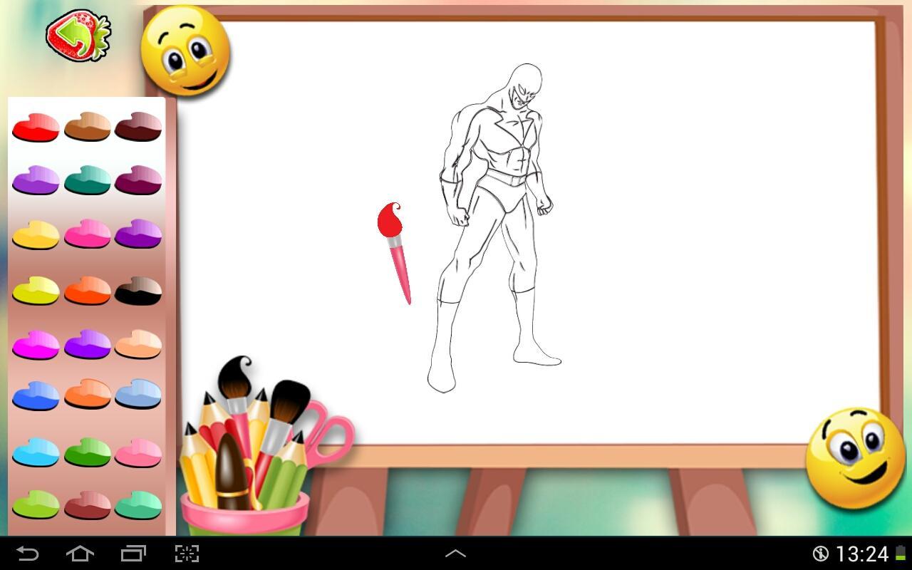 Superheroes Coloring Book