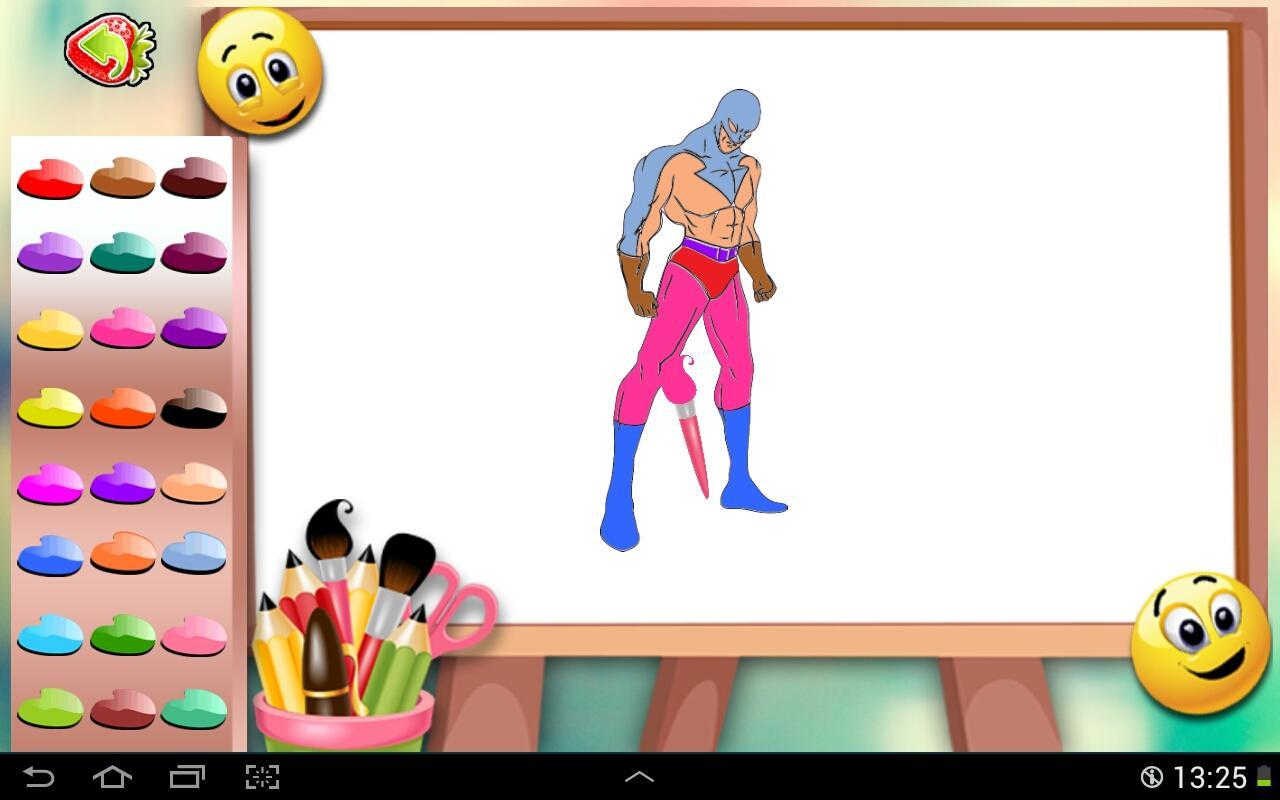Superheroes Coloring Book