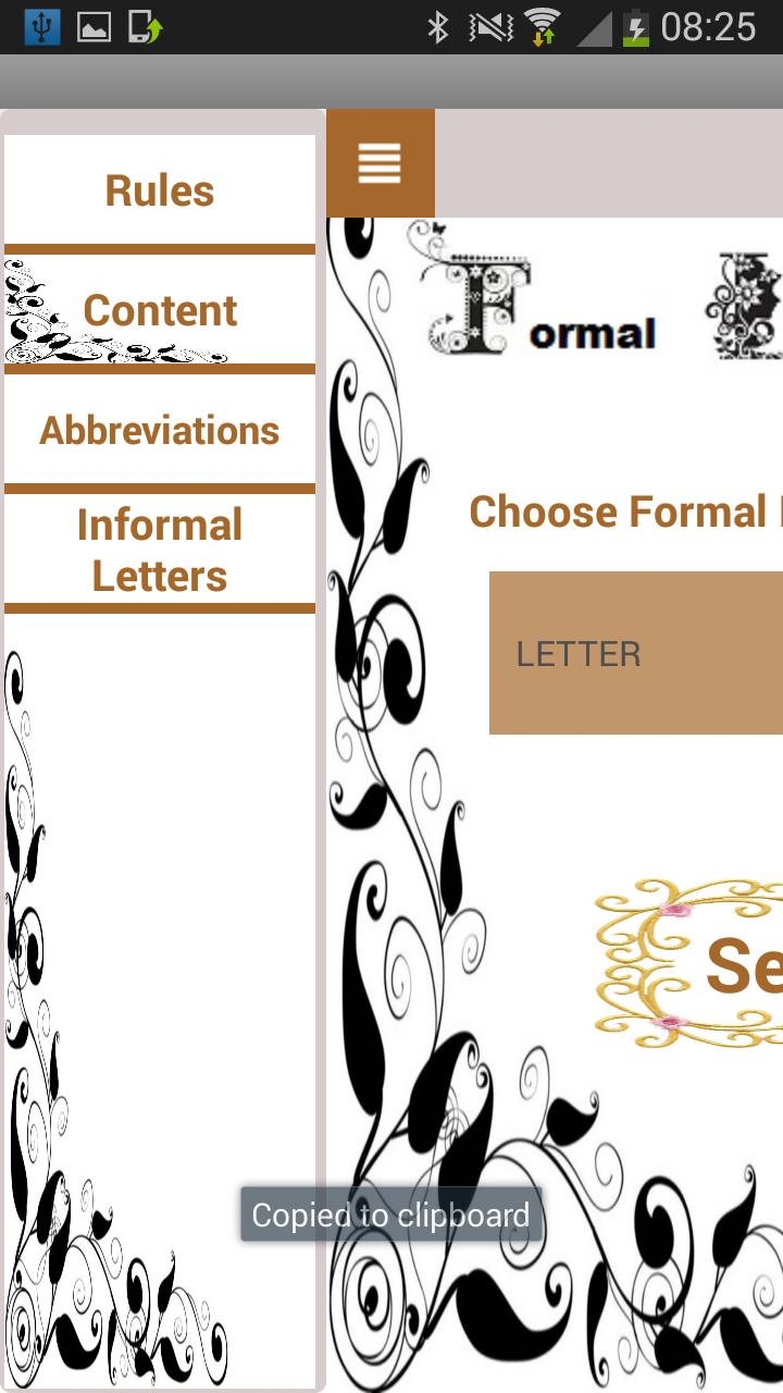 Formal Letter