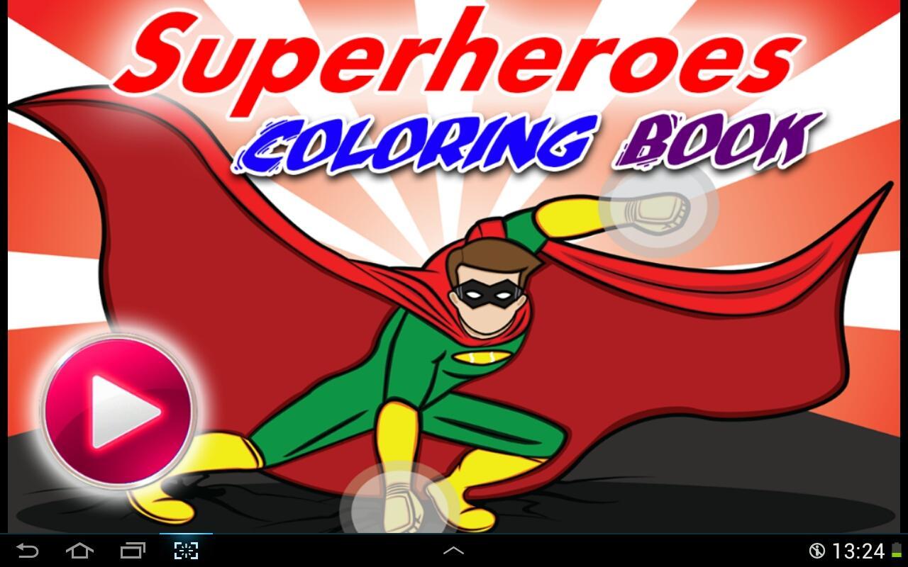 Superheroes Coloring Book