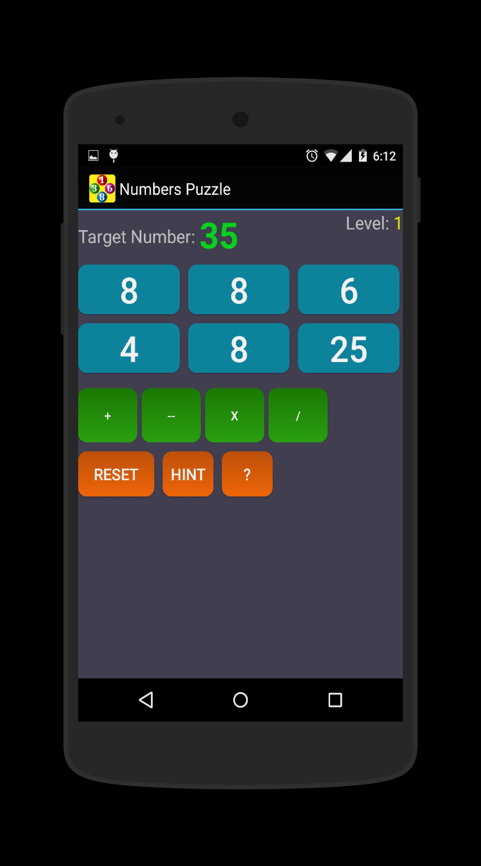 Numbers Puzzle