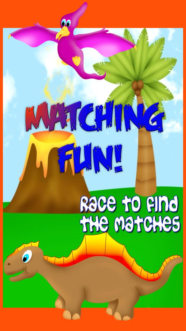 Dinosaur Toddlers Match Race