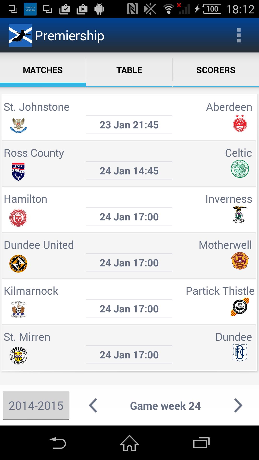 SFL - PREMIERSHIP