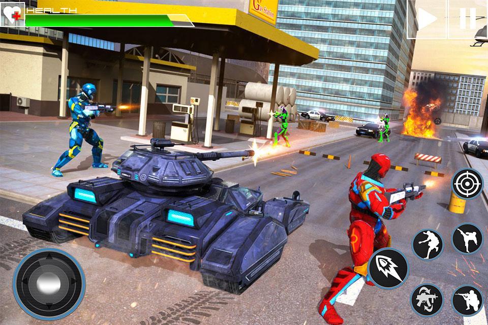 Robot Gangster Crime Simulator: tps shooting games