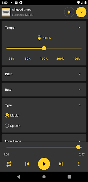 Reverse Music Player
