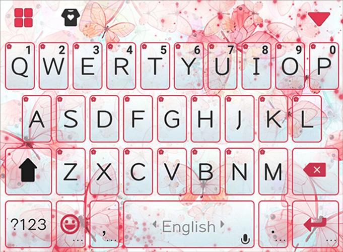 Pink Butterfly Dream Keyboard
