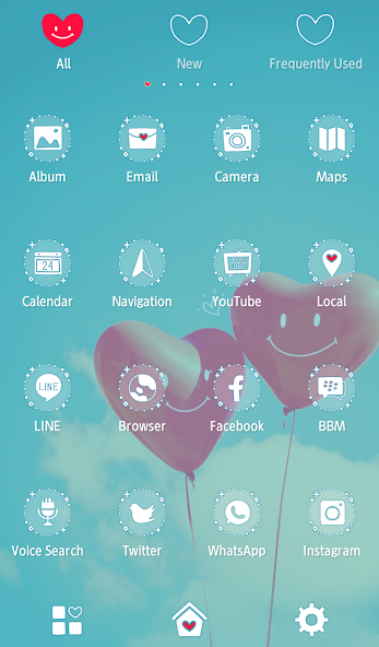 Red Heart Balloons Theme
