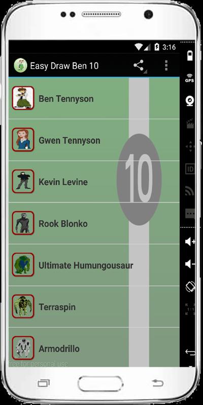 Easy Draw Ben 10