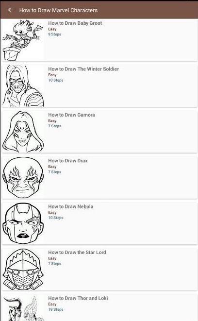 How to Draw Marvel Characters