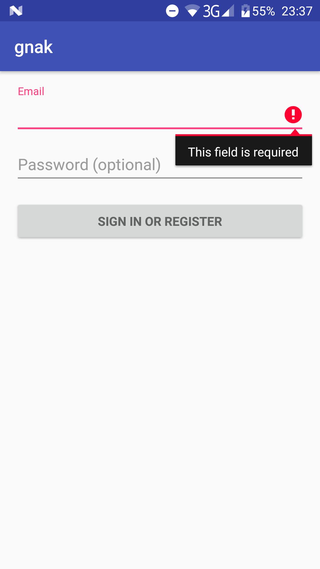 Email and Password Tester