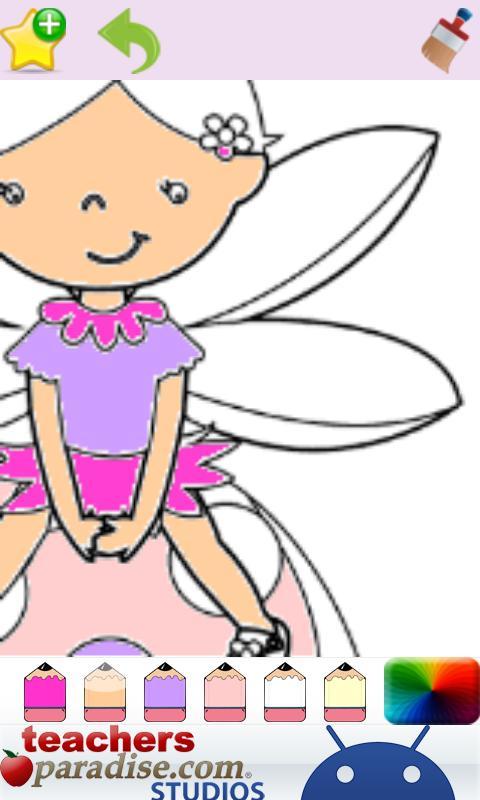 Girls Coloring Little Fairies