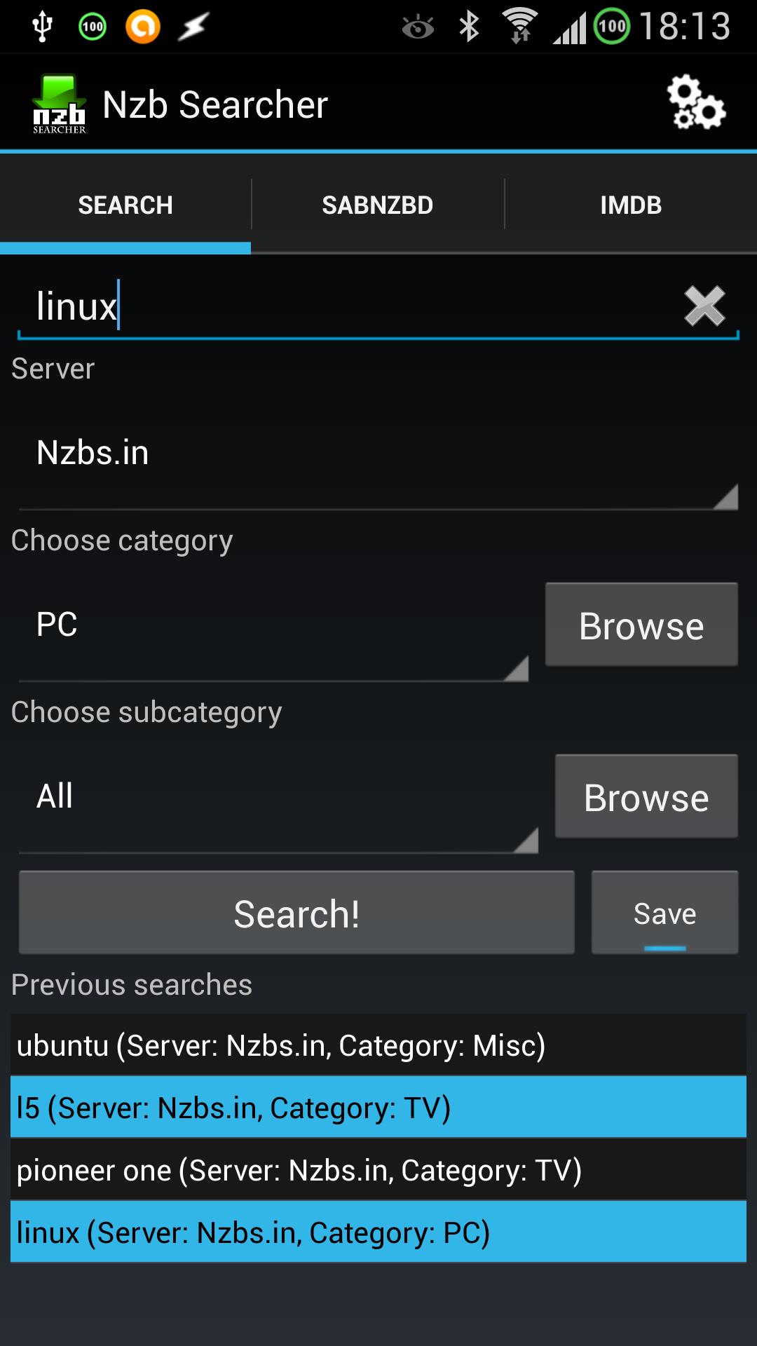 Nzb Searcher Trial (Newznab)