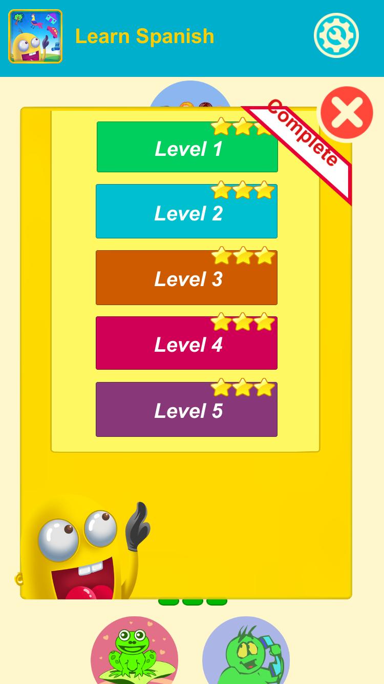 Spanish Vocabulary:puzzle game