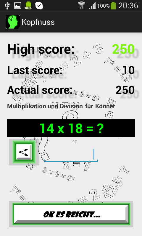 Funny math game for students