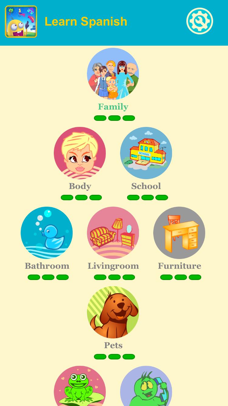 Spanish Vocabulary:puzzle game