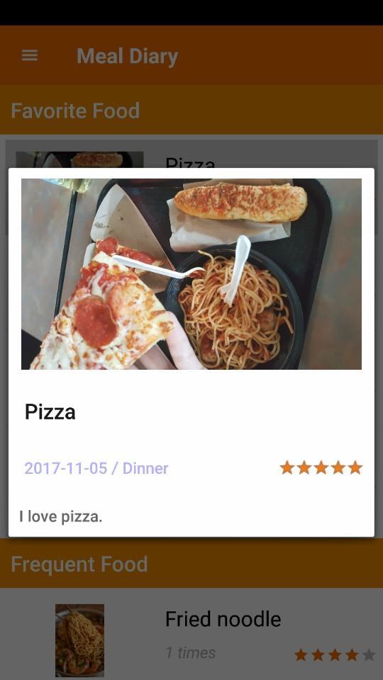 Meal Diary