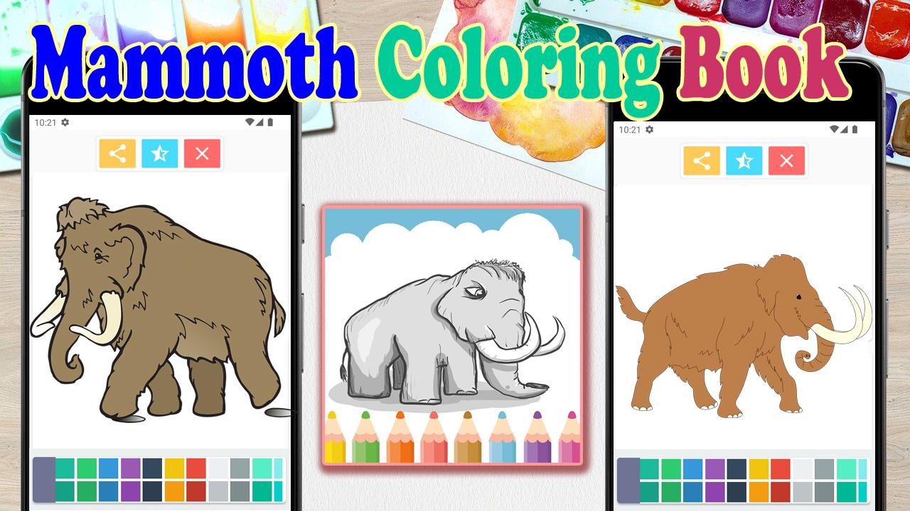 Mammoth Coloring Book