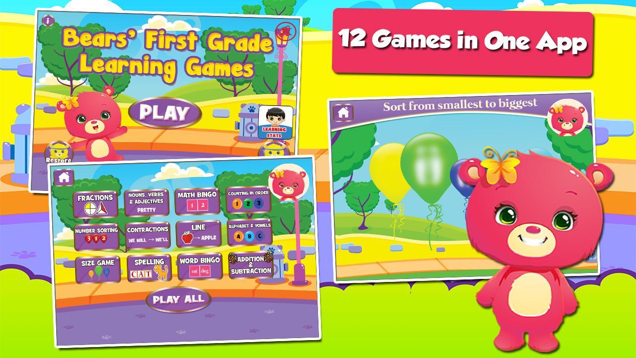 Baby Bear Grade One Games