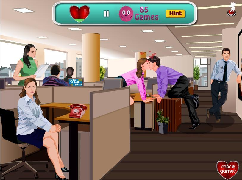 Secretary Kissing