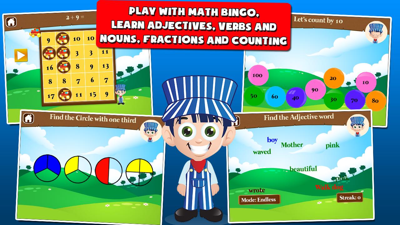 Kids Train Games for 1st-Grade
