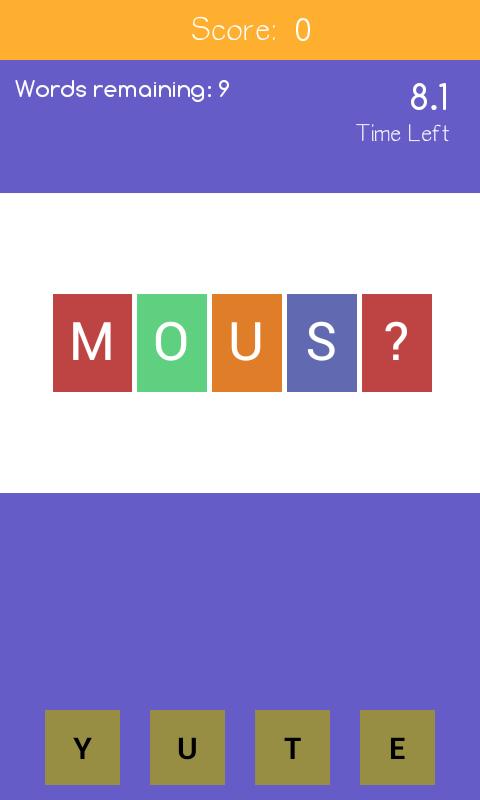 English Vocabulary Game