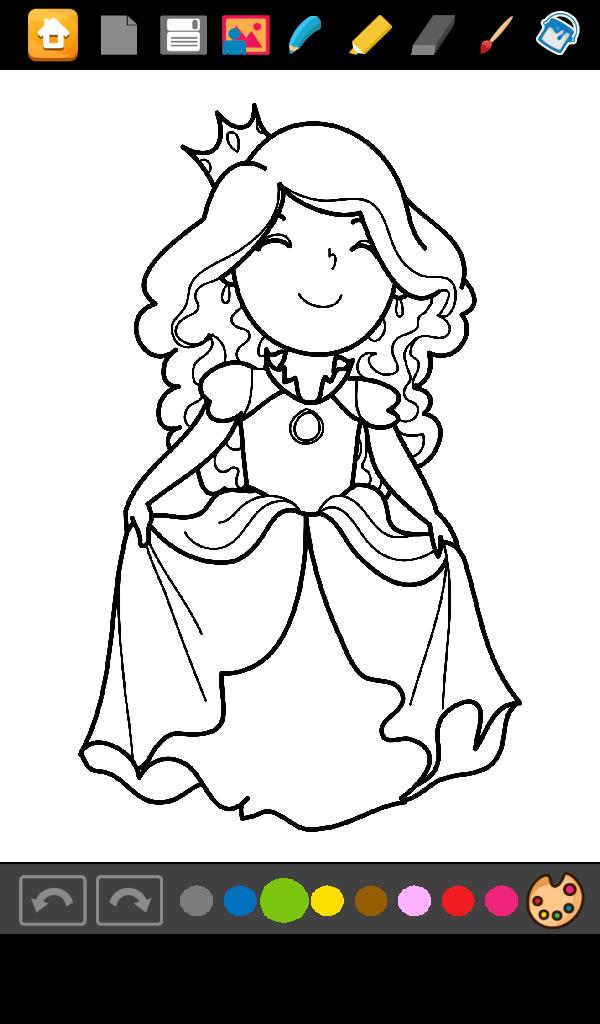 Princess Coloring Game