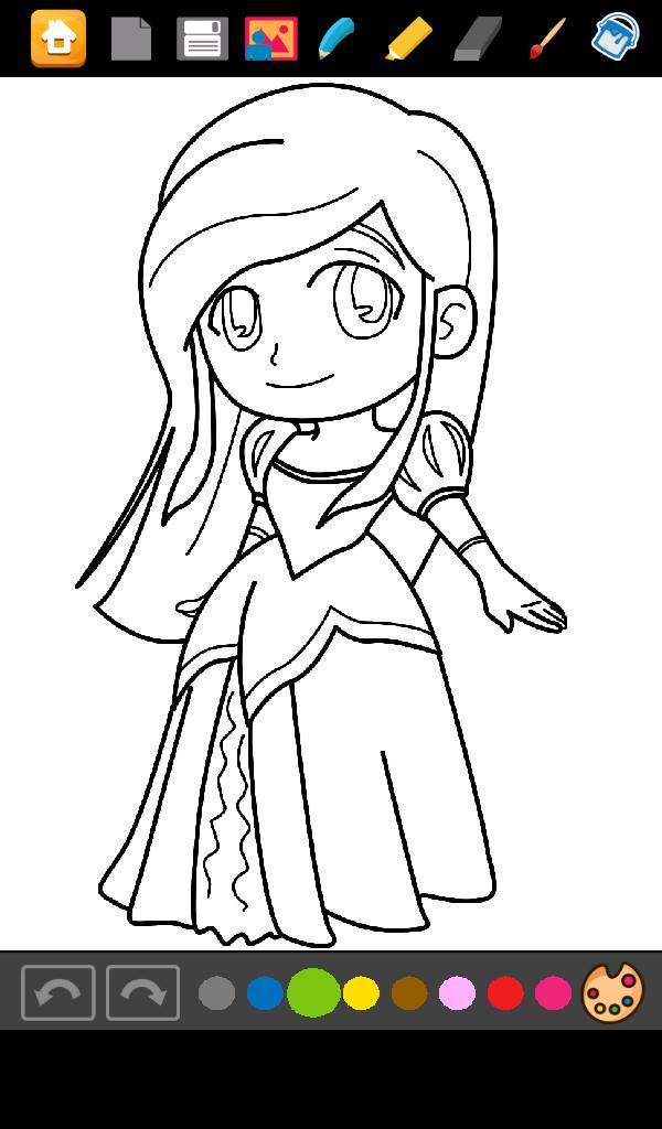 Princess Coloring Game