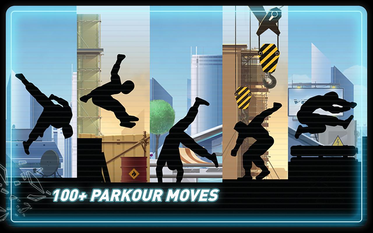 Shadow Robot Guy Parkour Run
