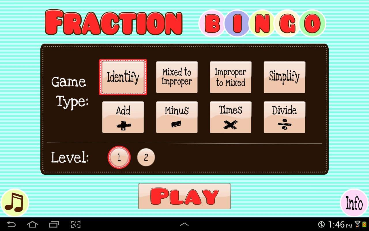 Fraction Bingo (Lite)