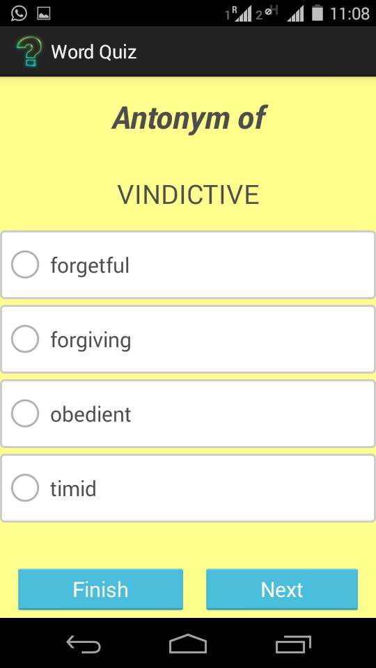 Synonyms & Antonyms Word Quiz