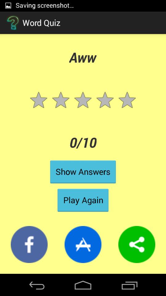 Synonyms & Antonyms Word Quiz