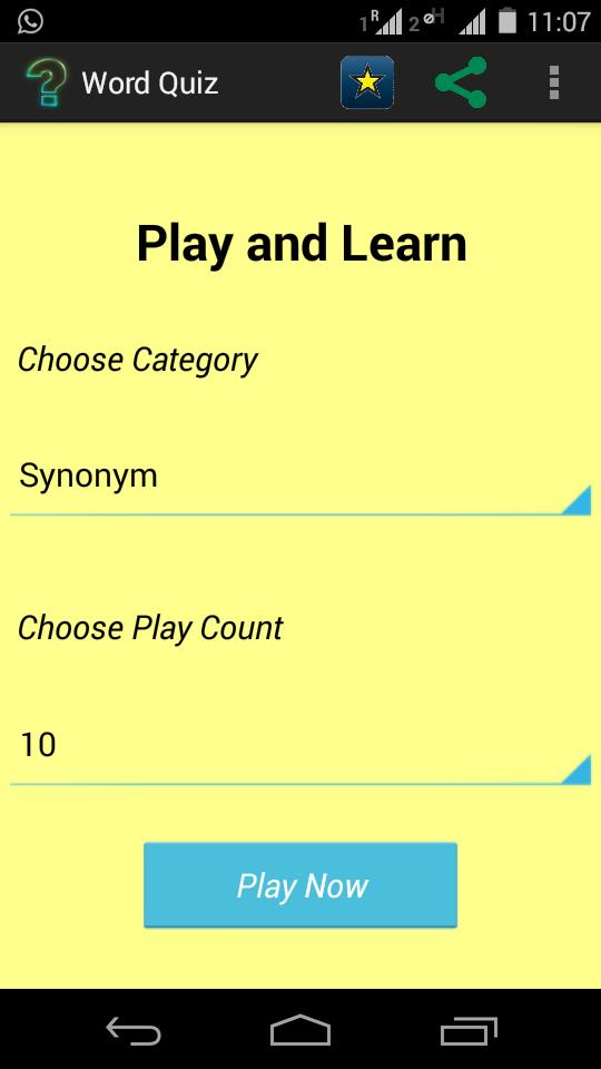 Synonyms & Antonyms Word Quiz