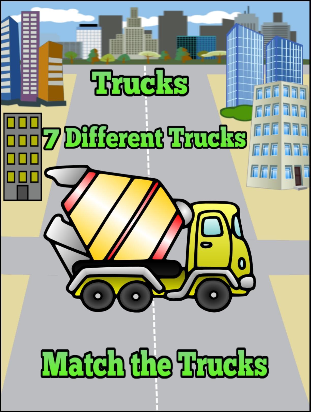 Truck Games For Kids Match