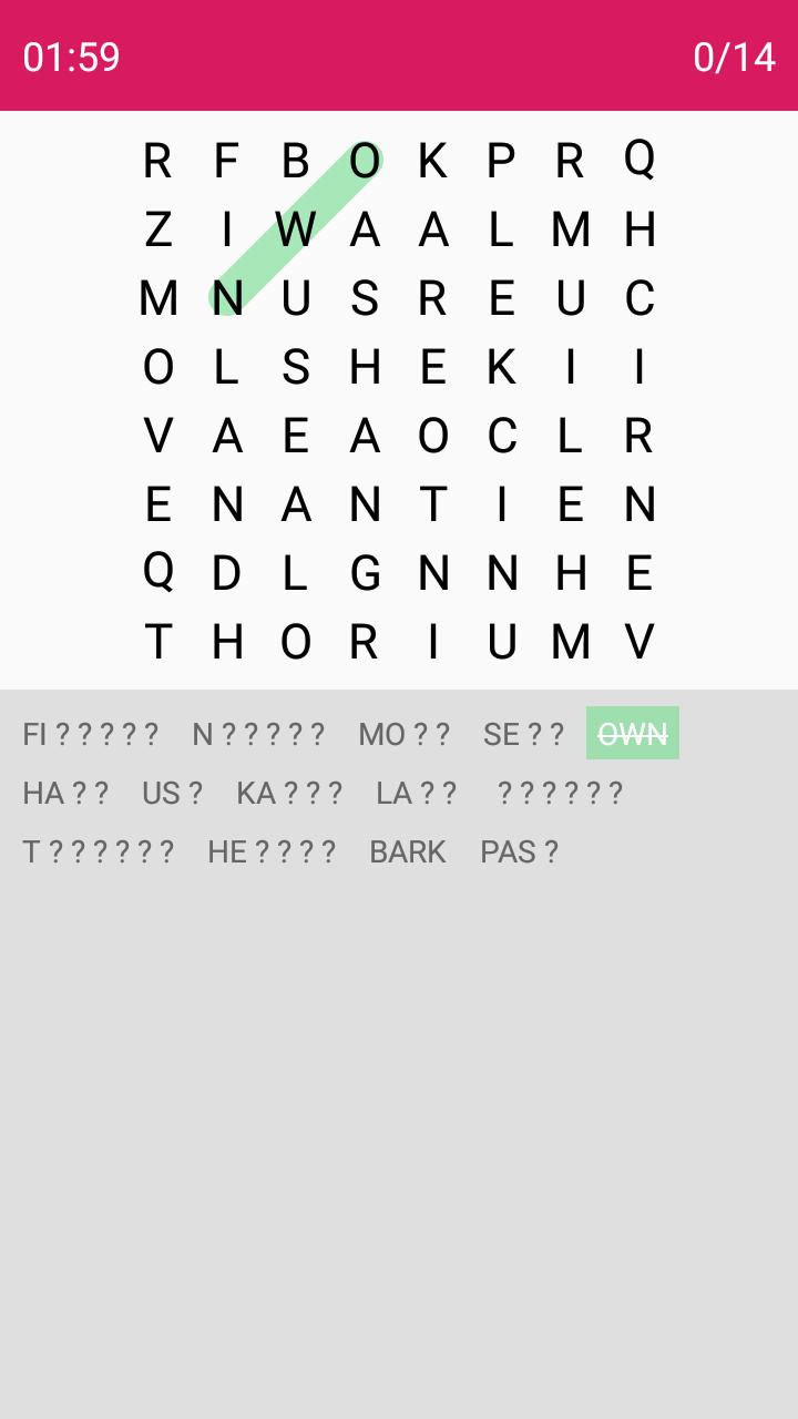 Words Search 2019