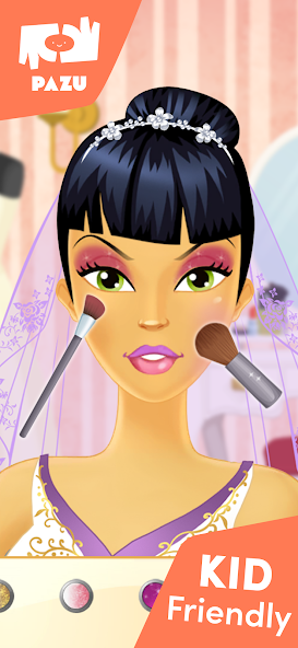 Makeup Girls Wedding Dress up