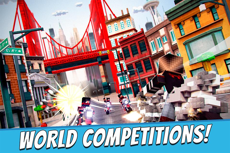 Blocky Motorbikes - Racing Competition Game
