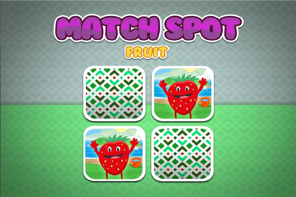 Memory Game Toddlers: Fruits
