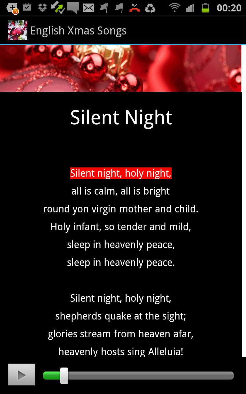 English Christmas Songs